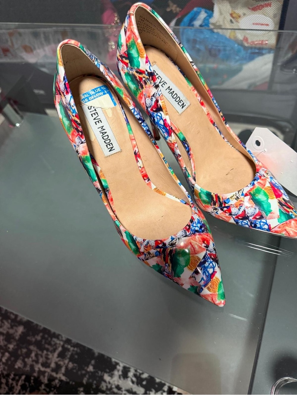 Steve Madden Multicolor Floral Pointed-Toe Pumps